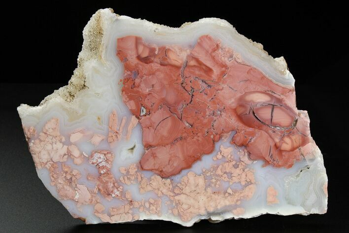 Polished Cotton Candy Agate Slab - Mexico #263872